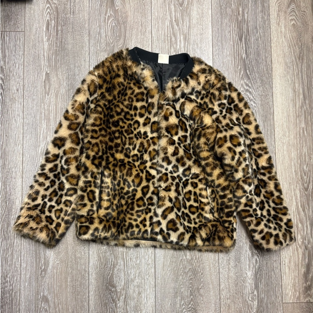 Zara kids Leopard Print girls Jacket
